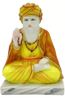 Chaque Decor  Guru Nanak Handpainted Idol For Success & Gifts/Pooja Room/Home Decoration