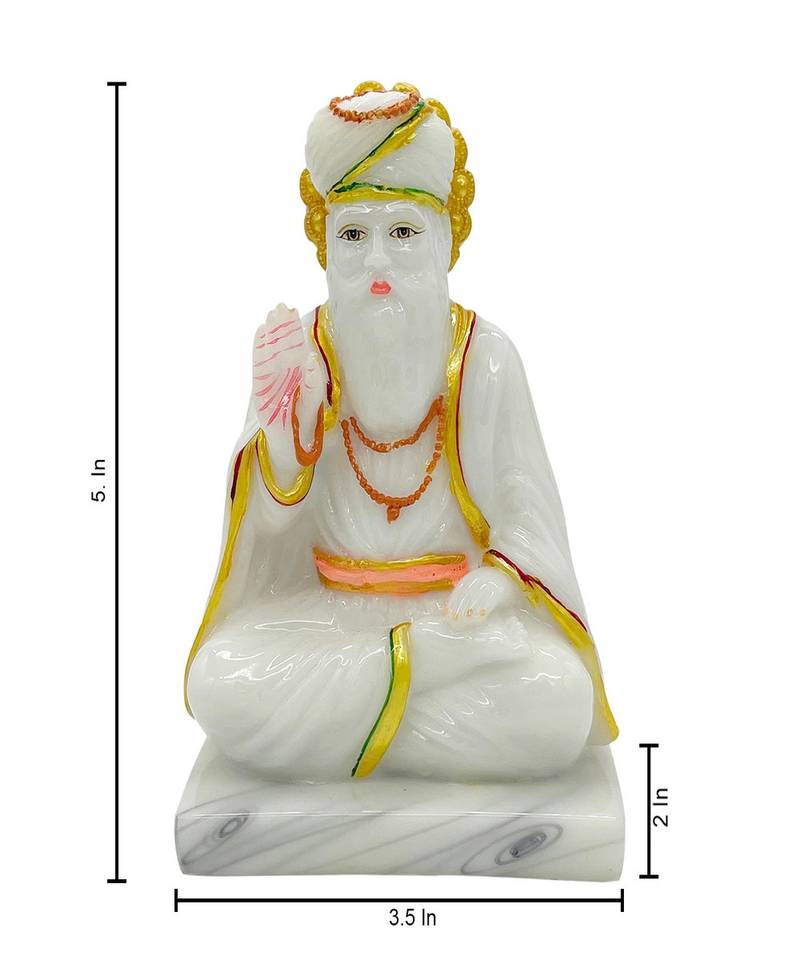 Chaque Decor  Guru Nanak Handpainted Idol For Success & Gifts/Pooja Room/Home Decoration