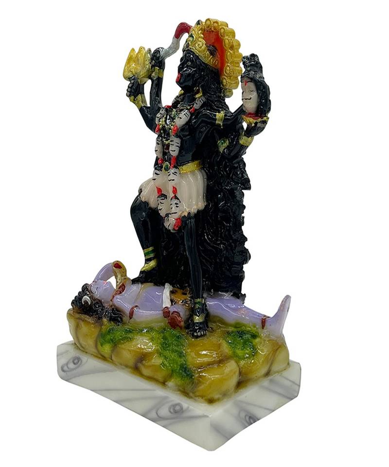 Chaque Decor  Kali Handpainted Idol For Success & Gifts/Pooja Room/Home Decoration