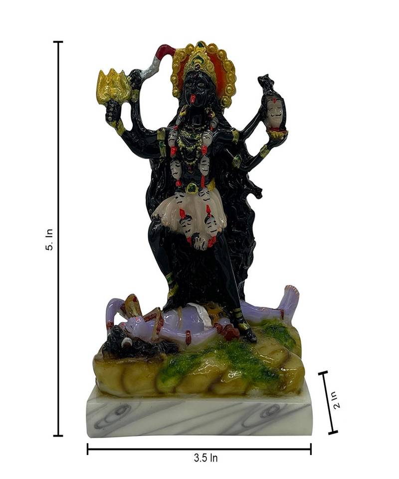 Chaque Decor  Kali Handpainted Idol For Success & Gifts/Pooja Room/Home Decoration