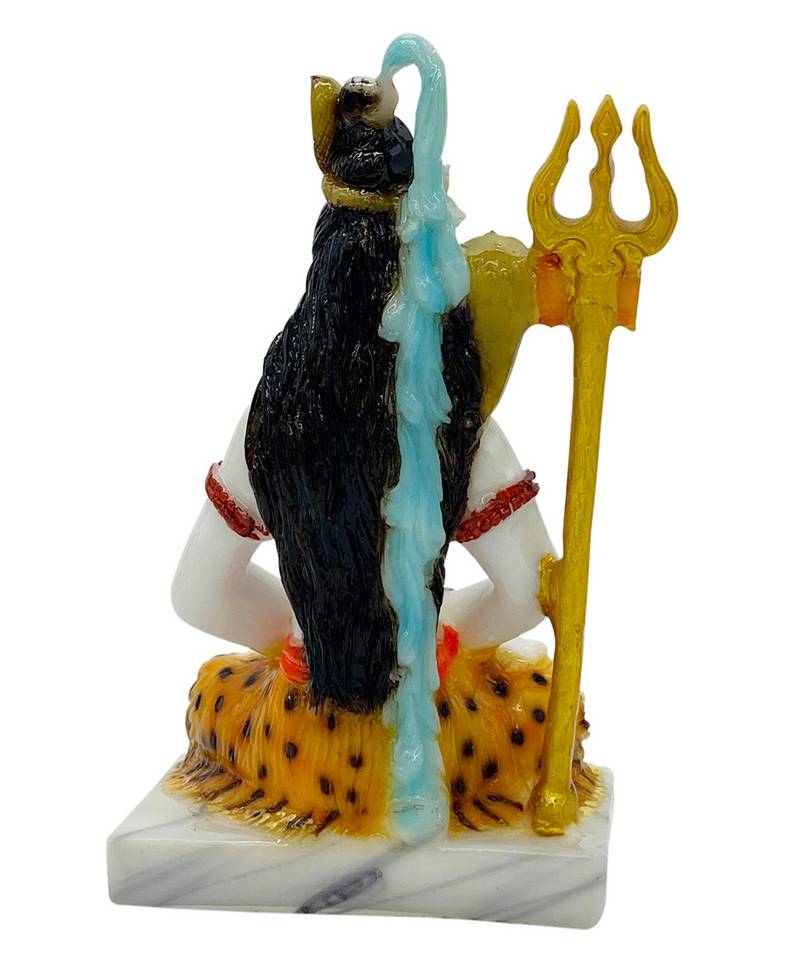 Chaque Decor  Shiv Ji Handpainted Idol For Success & Gifts/Pooja Room/Home Decoration