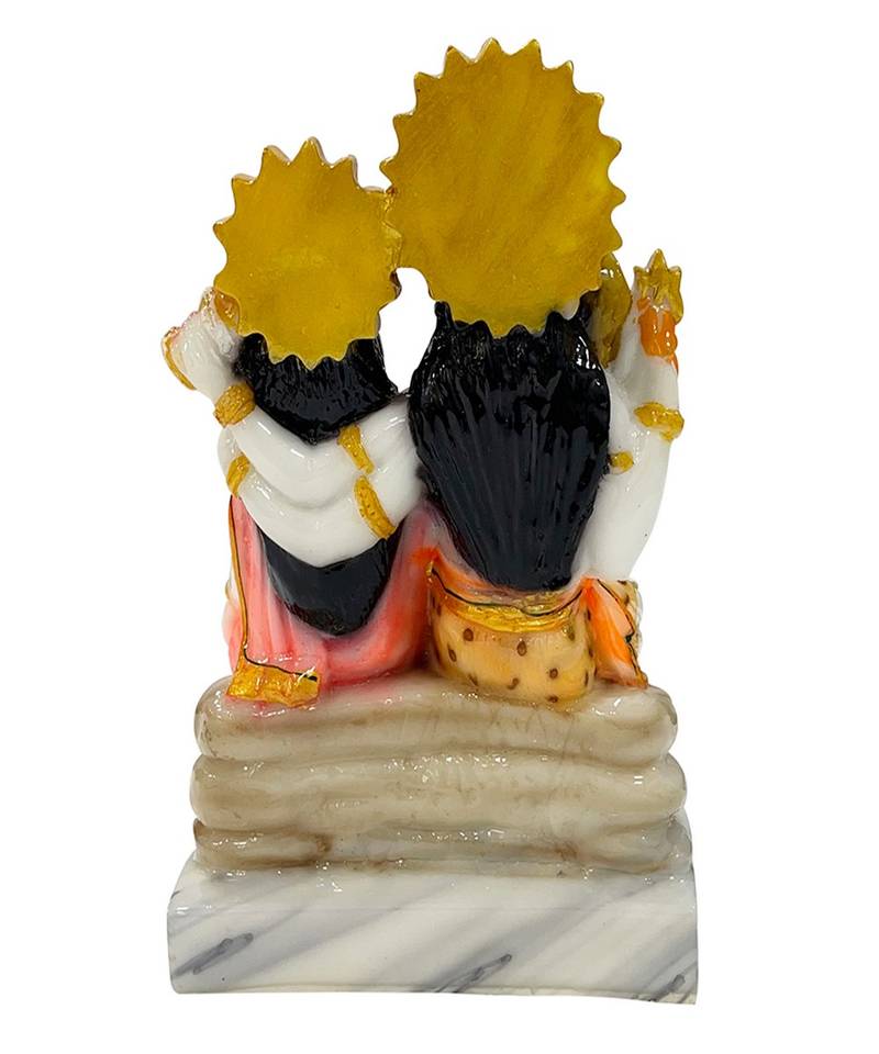 Chaque Decor  Shiv Parivar Handpainted Idol For Success & Gifts/Pooja Room/Home Decoration