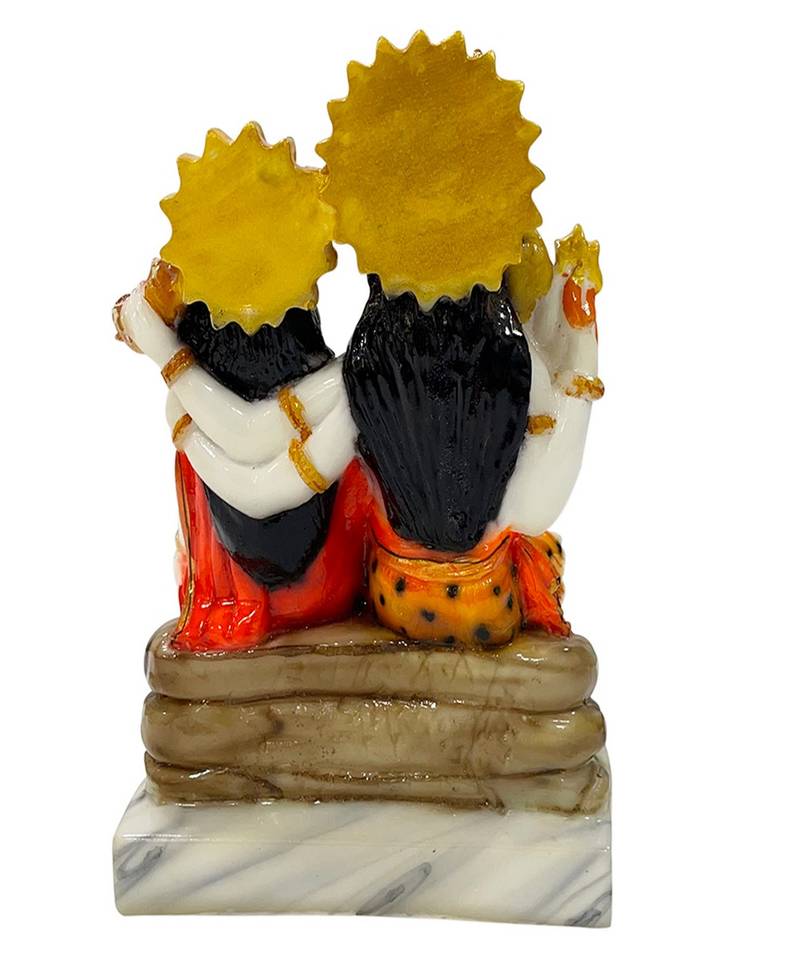 Chaque Decor  Shiv Parivar Handpainted Idol For Success & Gifts/Pooja Room/Home Decoration