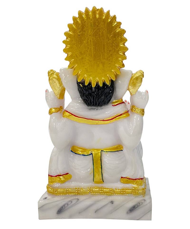 Chaque Decor  Ganesh Handpainted Idol For Success & Gifts/Pooja Room/Home Decoration