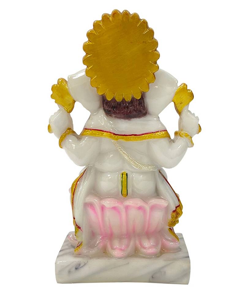 Chaque Decor  Ganesh Handpainted Idol For Success & Gifts/Pooja Room/Home Decoration