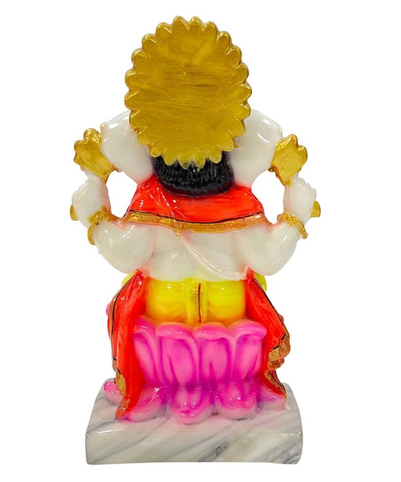 Chaque Decor  Ganesh Handpainted Idol For Success & Gifts/Pooja Room/Home Decoration