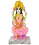 Chaque Decor  Laxmi Handpainted Idol For Success & Gifts/Pooja Room/Home Decoration