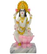 Chaque Decor  Laxmi Handpainted Idol For Success & Gifts/Pooja Room/Home Decoration