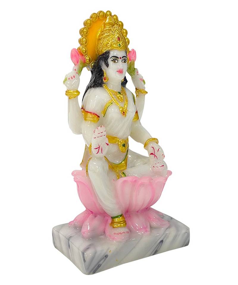 Chaque Decor  Laxmi Handpainted Idol For Success & Gifts/Pooja Room/Home Decoration