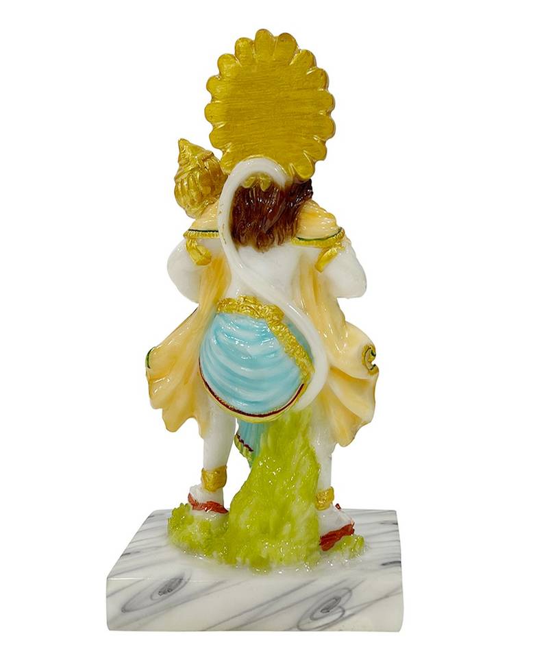 Chaque Decor  Hanuman Handpainted Idol For Success & Gifts/Pooja Room/Home Decoration