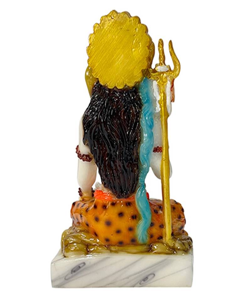 Chaque Decor  Shiv Ji Handpainted Idol For Success & Gifts/Pooja Room/Home Decoration