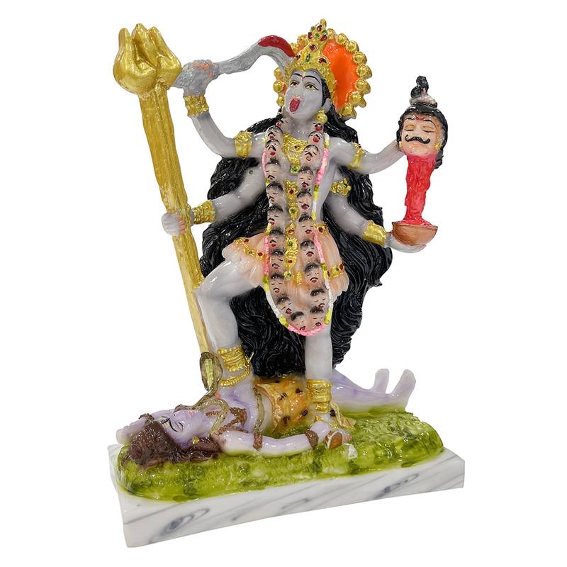 Chaque Decor  Kali Handpainted Idol For Success & Gifts/Pooja Room/Home Decoration