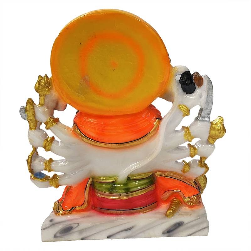 Chaque Decor  Panchmukhi Hanuman Handpainted Idol For Success & Gifts/Pooja Room/Home Decoration
