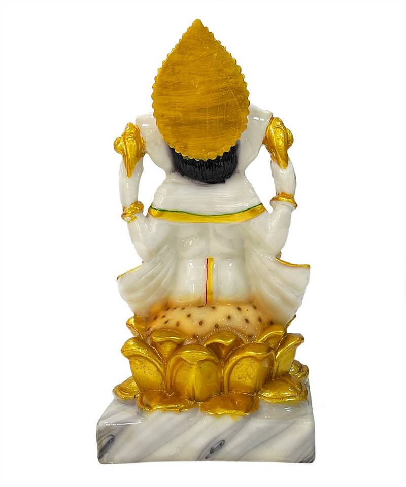 Chaque Decor  Ganesh Handpainted Idol For Success & Gifts/Pooja Room/Home Decoration