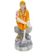 Chaque Decor  Sai Baba Handpainted Idol For Success & Gifts/Pooja Room/Home Decoration