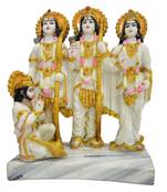 Chaque Decor  Ram Darbar Handpainted Idol For Success & Gifts/Pooja Room/Home Decoration