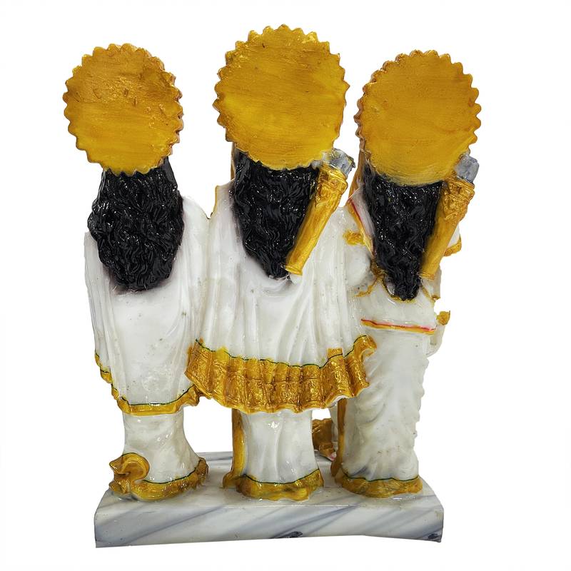 Chaque Decor  Ram Darbar Handpainted Idol For Success & Gifts/Pooja Room/Home Decoration