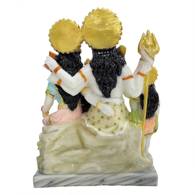 Chaque Decor  Shiv Parivar Handpainted Idol For Success & Gifts/Pooja Room/Home Decoration