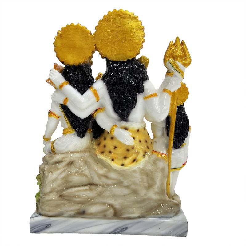 Chaque Decor  Shiv Parivar Handpainted Idol For Success & Gifts/Pooja Room/Home Decoration