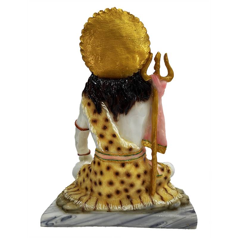 Chaque Decor  Shiv Ji Handpainted Idol For Success & Gifts/Pooja Room/Home Decoration