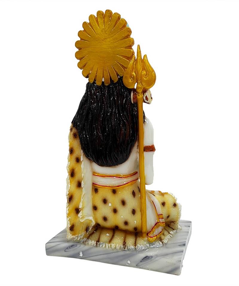 Chaque Decor  Shiv Ji Handpainted Idol For Success & Gifts/Pooja Room/Home Decoration