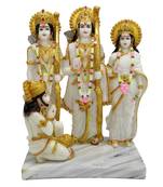 Chaque Decor  Ram Darbar Handpainted Idol For Success & Gifts/Pooja Room/Home Decoration