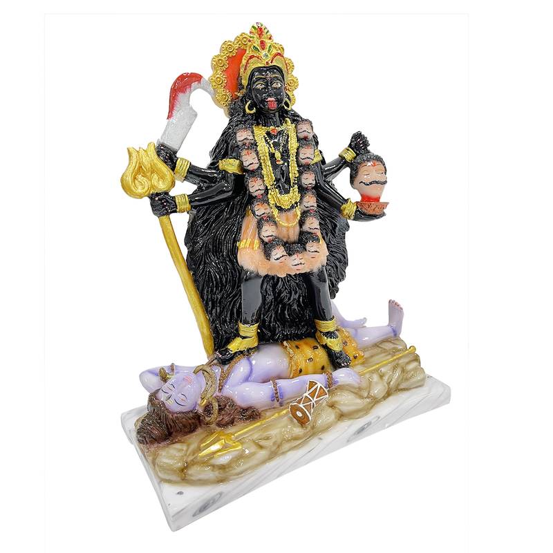 Chaque Decor  Kali Handpainted Idol For Success & Gifts/Pooja Room/Home Decoration
