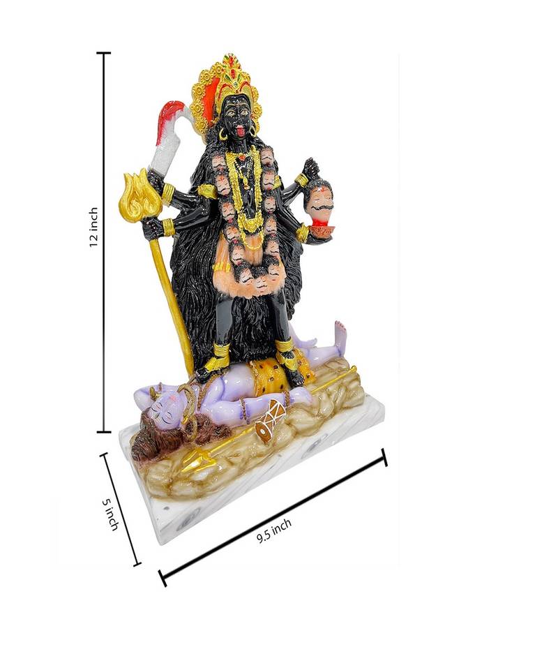 Chaque Decor  Kali Handpainted Idol For Success & Gifts/Pooja Room/Home Decoration
