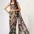 Delightful Black Digital Print Organza Festive Wear Saree
