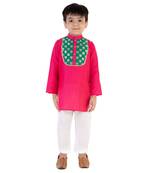 Pink Kurta With White Pajama