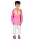 Pink Kurta With White Pajama