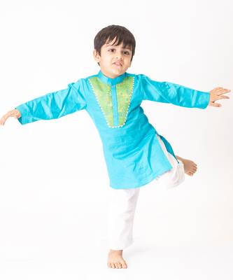Sky Blue Kurta Set 2