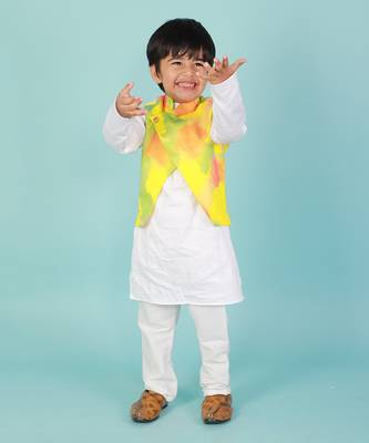 Colour Splash Nehru Jacket Set 1