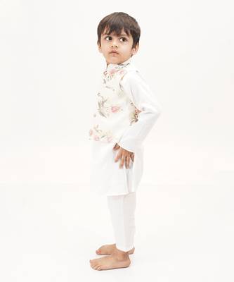 White Rose Nehru Jacket Set 2