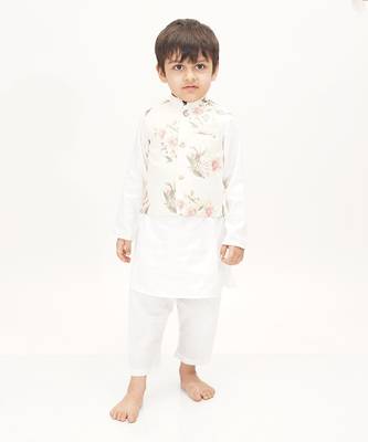 White Rose Nehru Jacket Set 3