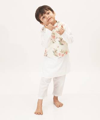 White Rose Nehru Jacket Set 4