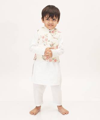 White Rose Nehru Jacket Set 5