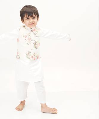 White Rose Nehru Jacket Set 7