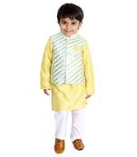 Mint Gota Detailed Nehru Jacket Set