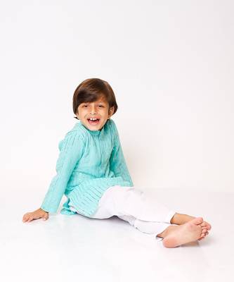 Sky Blue Sequin Detailed Kurta Set 2