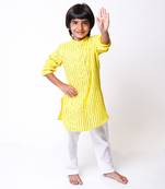 Yellow Sequin Detailed Kurta Set