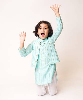 Sky Blue Kurta Set 2