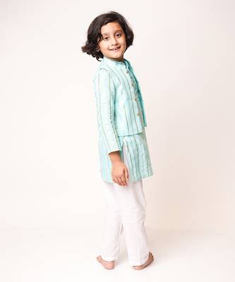 Sky Blue Kurta Set 4