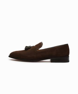 Brown Suede Full Grain Calf Leather Uppers  Shoes 2
