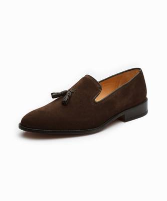 Brown Suede Full Grain Calf Leather Uppers  Shoes 3