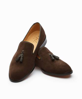 Brown Suede Full Grain Calf Leather Uppers  Shoes 5