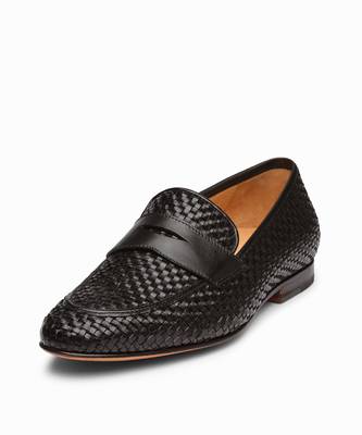 Woven Black Full Grain Calf Leather Uppers  Shoes 2