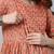Peach printed cotton maxi-dresses