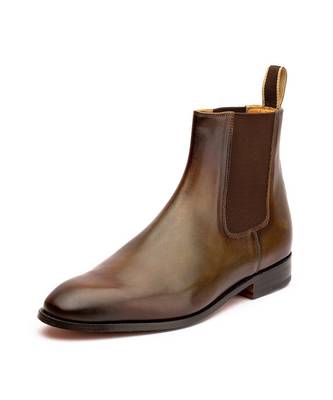 Olive & Brown Full Grain Calf Leather Uppers  Shoes 2