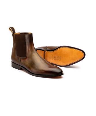 Olive & Brown Full Grain Calf Leather Uppers  Shoes 3